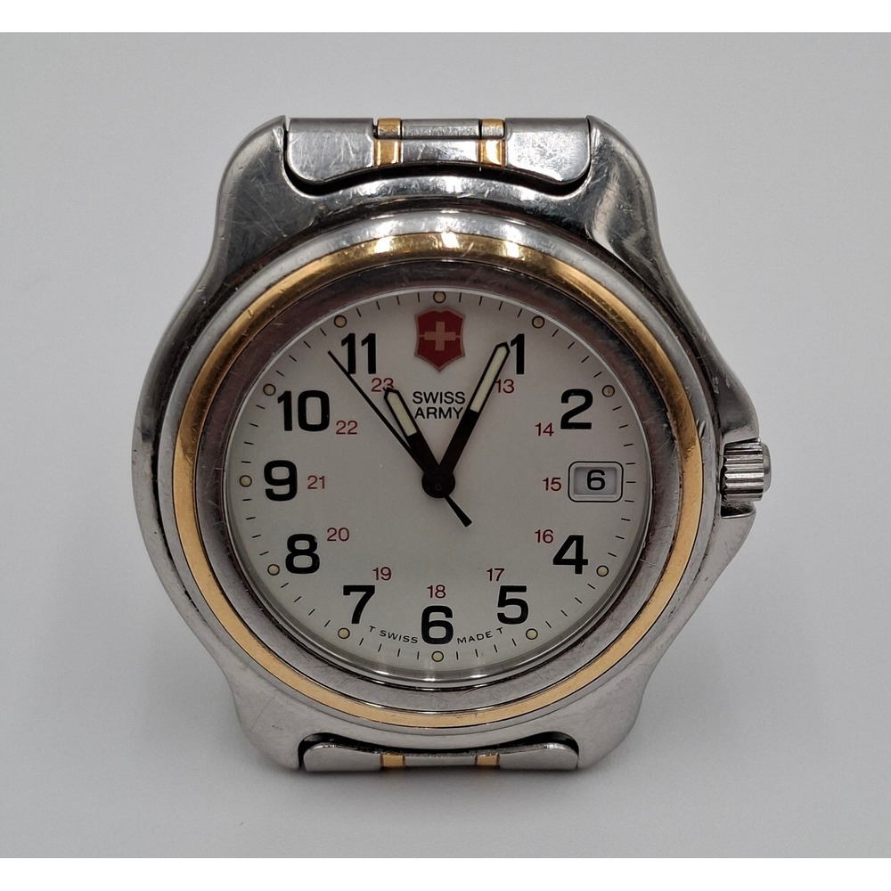 Swiss Army Victorinox Cavalier Watch Two Tone Stainless Steel 36mm New Battery